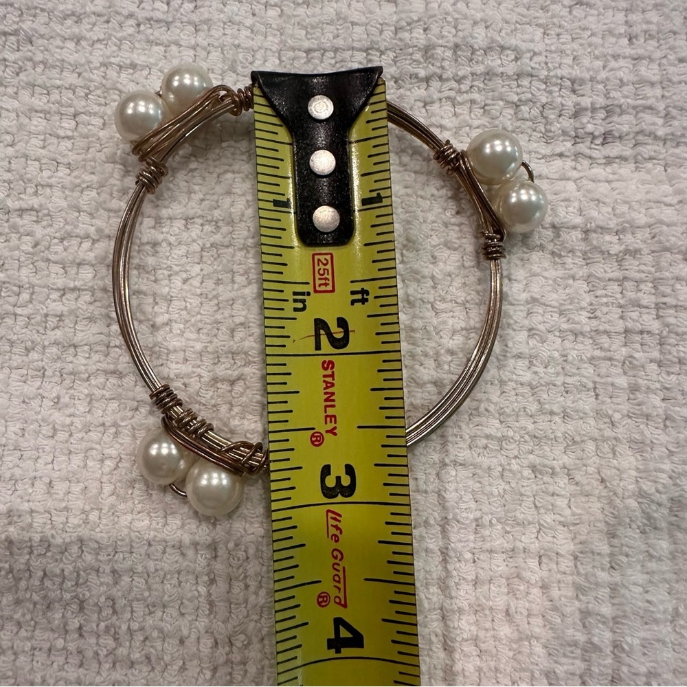 Chunky Gold Wire Wrap Bangle Stackable Bracelets … - image 5